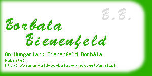 borbala bienenfeld business card